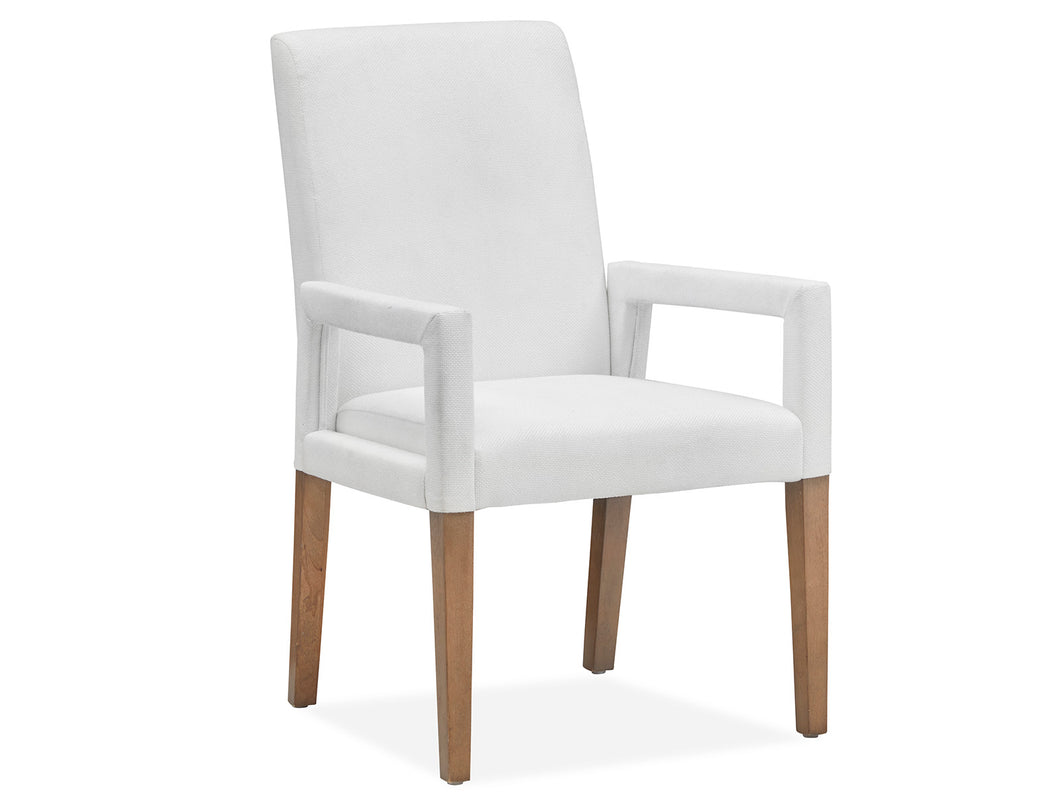 Lindon Dining Arm Chair W/White Uph Seat & Back (2/Ctn) image