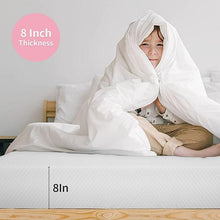 Load image into Gallery viewer, Artemisia 8" Memory Foam Mattress White
