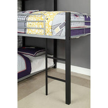 Load image into Gallery viewer, Aubrey Sand Black Twin Triple Decker Bed
