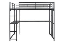 Load image into Gallery viewer, Cybill Full Loft Bed White, Silver, &amp; Black
