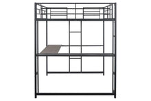 Load image into Gallery viewer, Cybill Full Loft Bed White, Silver, &amp; Black
