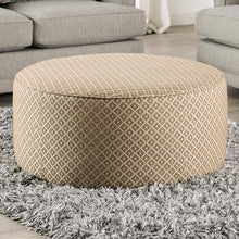 Load image into Gallery viewer, STEPHNEY Ottoman, Gray/Gold
