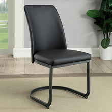 Load image into Gallery viewer, Saskia Dark Gray/Black Side Chair (2/CTN)
