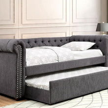 Load image into Gallery viewer, LEANNA Gray Daybed w/ Trundle, Gray image
