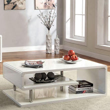 Load image into Gallery viewer, Ninove I White/Chrome Coffee Table
