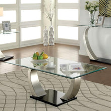 Load image into Gallery viewer, ROXO Satin Plated/Black Coffee Table
