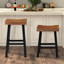 Load image into Gallery viewer, Biasca 29&quot; Stool (2/CTN) White, Brown, &amp; Black
