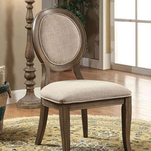 Load image into Gallery viewer, Kathryn Rustic Dark Oak/Beige Side Chair (2/CTN) image
