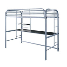 Load image into Gallery viewer, Opal Iii Silver Twin Loft Bed
