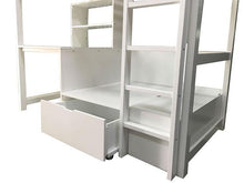 Load image into Gallery viewer, CALLISTUS Twin Workstation Loft Bed, White
