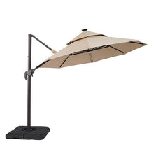 Load image into Gallery viewer, Fera 10 Ft Round Umbrella w/ LED Bulb + 37&quot; Large Base
