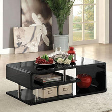 Load image into Gallery viewer, Ninove Black/Chrome Coffee Table
