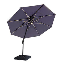 Load image into Gallery viewer, Fera 10 Ft Round Umbrella w/ LED Bulb + 37&quot; Large Base image
