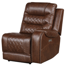 Load image into Gallery viewer, Homelegance Furniture Putnam Power Right Side Reclining Chair with USB Port in Brown 9405BR-RRPW image
