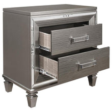 Load image into Gallery viewer, Homelegance Tamsin Nightstand in Silver Grey Metallic 1616-4
