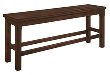 Load image into Gallery viewer, Homelegance Schleiger Counter Height Bench in Dark Brown 5400-24BH

