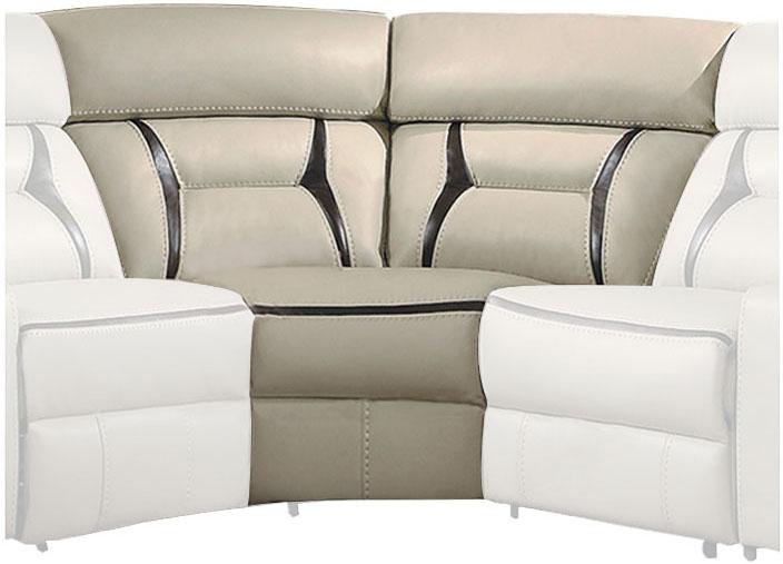 Homelegance Furniture Amite 6pc Sectional Sofa in Beige