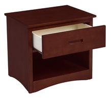 Load image into Gallery viewer, Homelegance Rowe 1 Drawer Night Stand in Dark Cherry B2013DC-4
