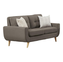 Load image into Gallery viewer, Homelegance Furniture Deryn Loveseat in Gray 8327GY-2
