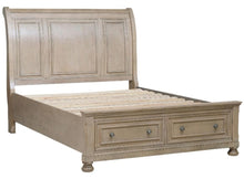 Load image into Gallery viewer, Homelegance Bethel Queen Sleigh Platform Bed with Footboard Storage in Gray 2259GY-1*
