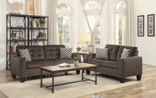 Load image into Gallery viewer, Homelegance Furniture Lantana Loveseat in Chocolate 9957CH-2
