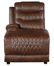 Load image into Gallery viewer, Homelegance Furniture Putnam Power Left Side Reclining Chaise with USB Port in Brown 9405BR-LCPW
