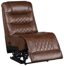 Load image into Gallery viewer, Homelegance Furniture Putnam Power Armless Reclining Chair in Brown 9405BR-ARPW
