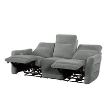 Load image into Gallery viewer, Edition Power Double Lay Flat Reclining Sofa in Dove Grey 9804DV-3PWH
