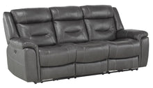 Load image into Gallery viewer, Danio Power Double Reclining Sofa with Power Headrests in Dark Gray 9528DGY-3PWH
