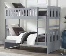 Load image into Gallery viewer, Homelegance Orion Twin/Twin Bunk Bed in Gray B2063-1*
