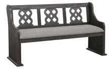 Load image into Gallery viewer, Arasina Bench with Curved Arms in Dark Pewter 5559N-14A
