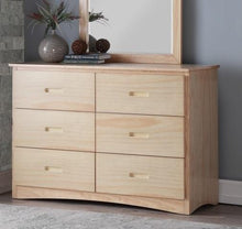 Load image into Gallery viewer, Bartly 6 Drawer Dresser in Natural B2043-5
