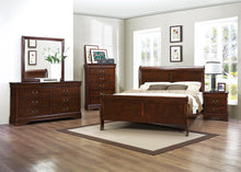 Load image into Gallery viewer, Homelegance Mayville Queen Sleigh Bed in Brown Cherry 2147-1
