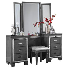 Load image into Gallery viewer, Allura Vanity Dresser with Mirror in Gray 1916GY-15*
