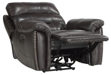 Load image into Gallery viewer, Lance Power Reclining Chair with Power Headrest and USB Port in Brown 9527BRW-1PWH
