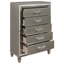 Load image into Gallery viewer, Tamsin Chest in Silver Grey Metallic 1616-9
