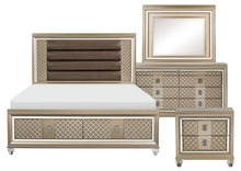 Load image into Gallery viewer, Loudon Mirror with LED Lighting in Champagne Metallic 1515-6
