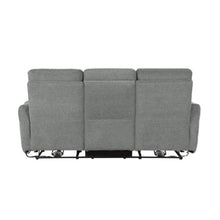 Load image into Gallery viewer, Edition Power Double Lay Flat Reclining Sofa in Dove Grey 9804DV-3PWH
