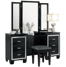 Load image into Gallery viewer, Homelegance Allura Vanity Stool in Black 1916BK-14
