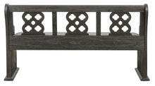 Load image into Gallery viewer, Arasina Bench with Curved Arms in Dark Pewter 5559N-14A
