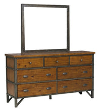 Load image into Gallery viewer, Holverson Dresser in Rustic Brown &amp; Gunmetal 1715-5
