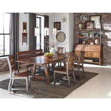 Load image into Gallery viewer, Homelegance Holverson Bench w/ Back in Rustic Brown 1715-BH
