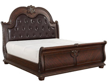 Load image into Gallery viewer, Homelegance Cavalier King Sleigh Bed in Dark Cherry 1757K-1EK*
