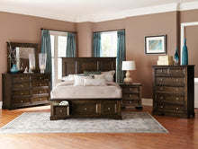 Load image into Gallery viewer, Eunice Queen Platform Bed with Footboard Storage in Espresso 1844DC-1*
