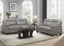 Load image into Gallery viewer, Homelegance Furniture Denizen Loveseat in Gray 9537GRY-2
