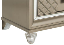 Load image into Gallery viewer, Loudon 2 Drawer Nightstand in Champagne Metallic 1515-4
