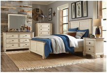 Load image into Gallery viewer, Weaver Queen Panel Bed in Antique White 1626-1*
