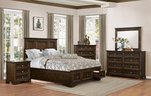 Load image into Gallery viewer, Eunice Queen Platform Bed with Footboard Storage in Espresso 1844DC-1*
