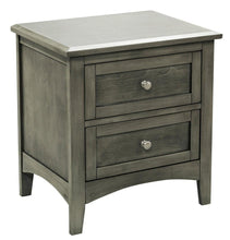 Load image into Gallery viewer, Homelegance Furniture Garcia 2 Drawer Nightstand in Gray 2046-4 image
