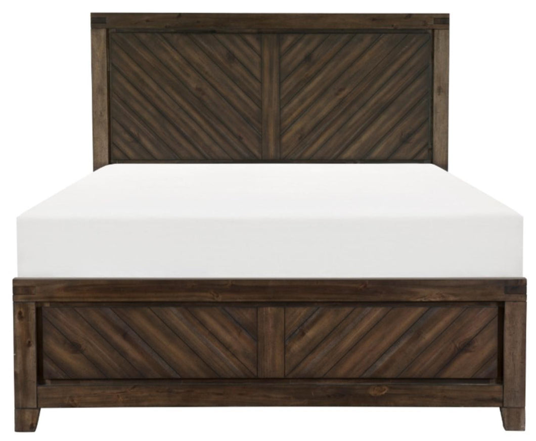 Homelegance Parnell King Panel Bed in Rustic Cherry 1648K-1EK* image